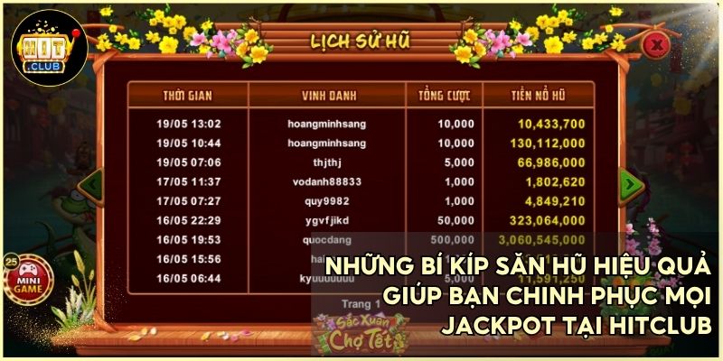 Vận dụng chiến thuật thông minh để trở thành bậc thầy săn Jackpot tại HitClub