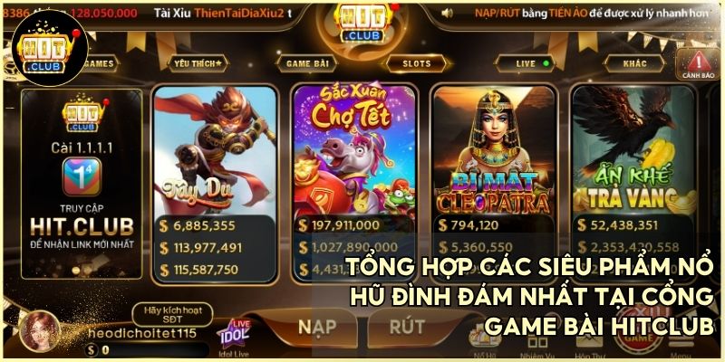 Tham gia ngay những trò chơi nổ hũ hấp dẫn nhất để rinh về quà khủng